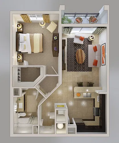 Floor plan A1B