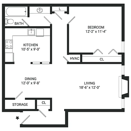 Floor plan A5- Income Restrictions Apply