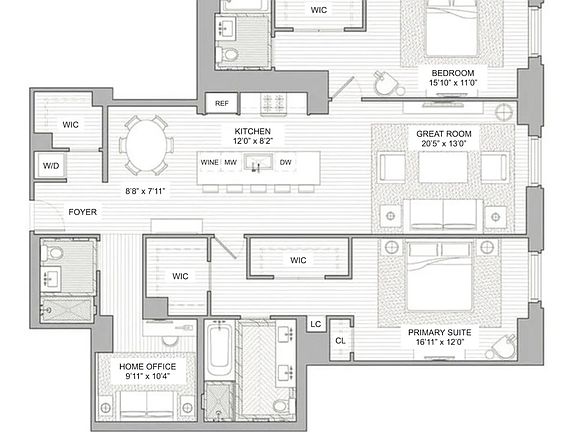2nd image of 100 Barclay St #16H