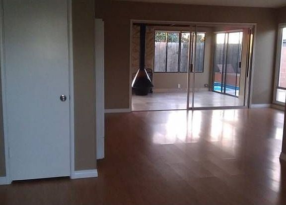 Main living area opens to
