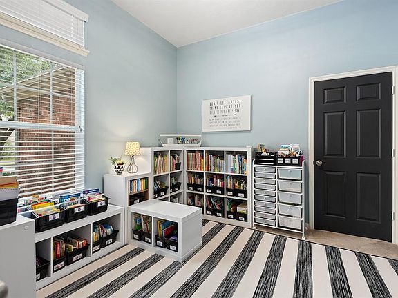 This study has a great view of the street and includes a closet, which is perfect for storage.