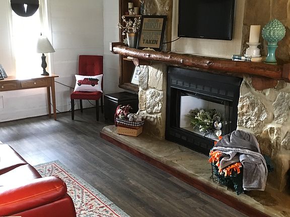 Unique wood accents.