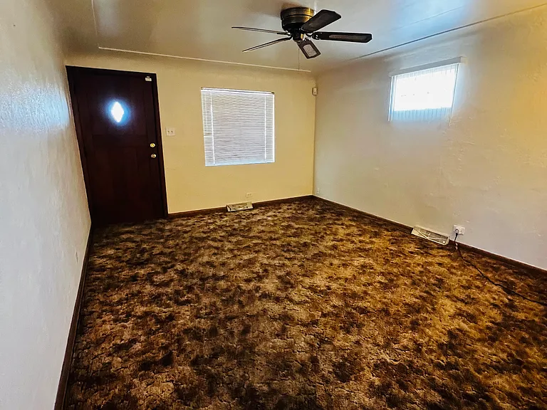 Living room looking at front door