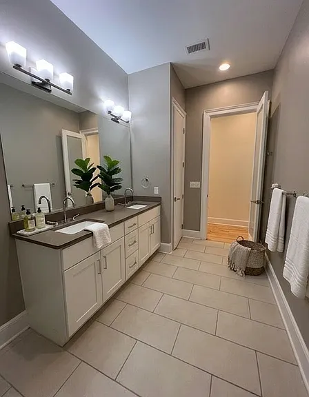 virtually staged bathroom