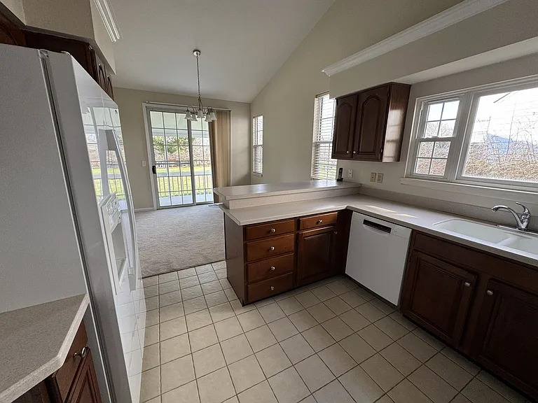 Kitchen view to golf course