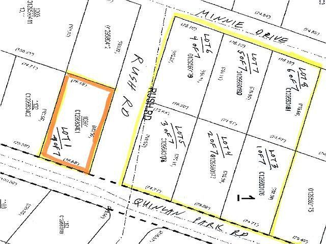 TCAD tax plats of 7 lots for sale