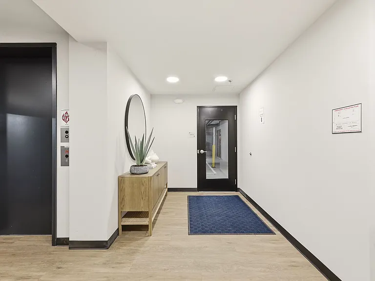 Entry to elevator and lobby