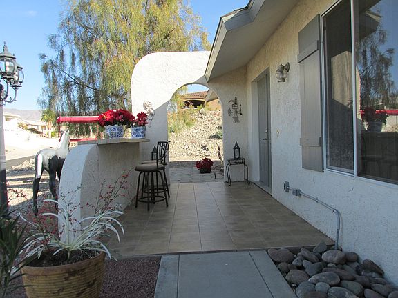 Titled front patio