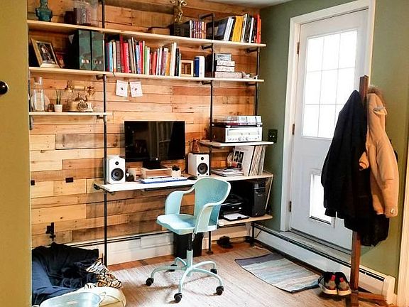 Main room open concept: door  to deck