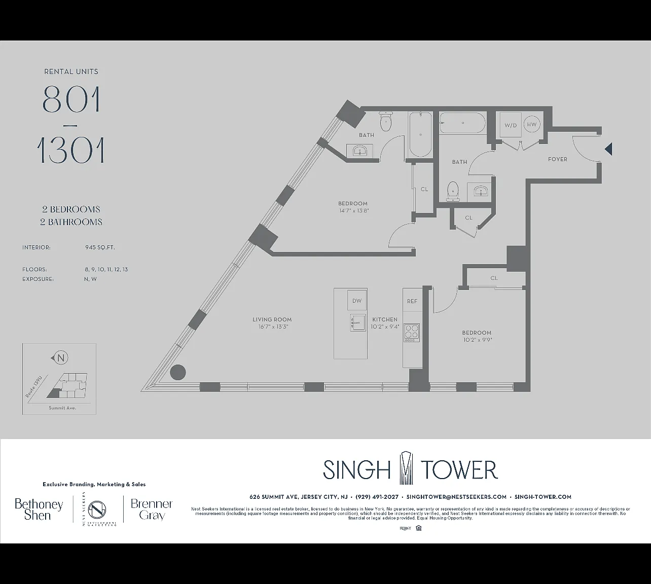 1 bed, 946 sqft, $2,623 — Photo 1