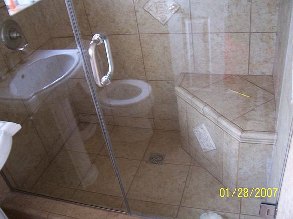 1st pic of Newly remolded master bathroom 