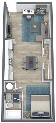 Floor plan The Evergreen with W/D