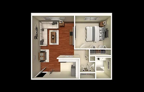 Floor plan One Bedroom