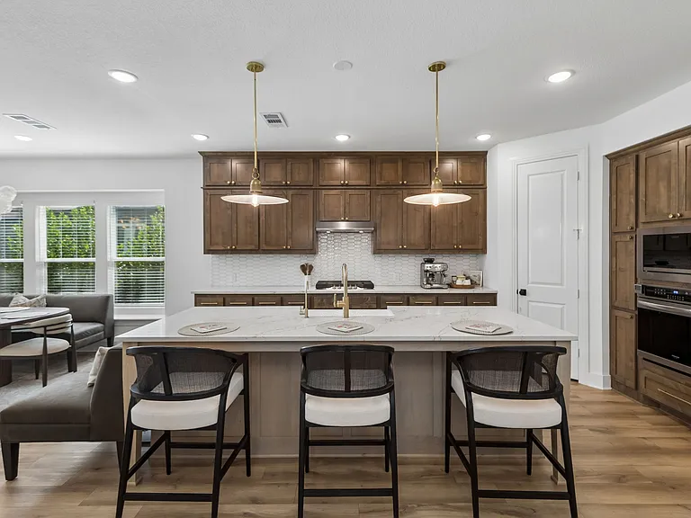 Counter seating in Kitchen