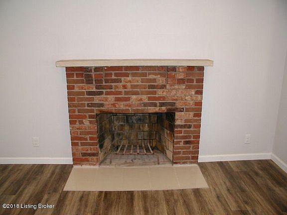 Living room fireplace