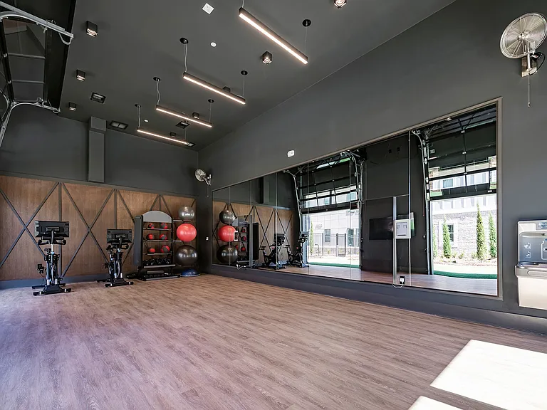 Yoga Studio with Outdoor Fitness Lawn