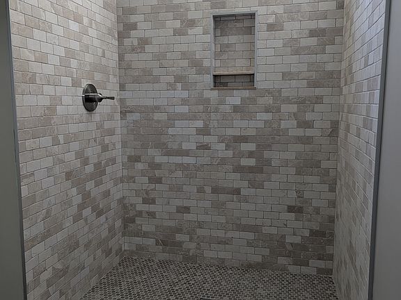 Newly installed master shower