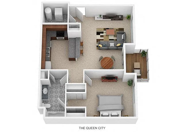 Floor plan DeSales Flats I - The Queen City