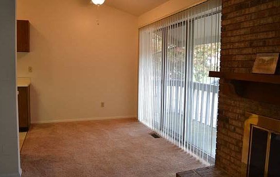 Dining Room View with Fireplace