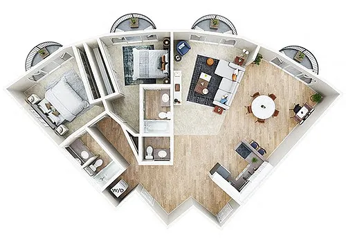 Floor plan 2X25