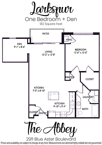 Floor plan Larkspur