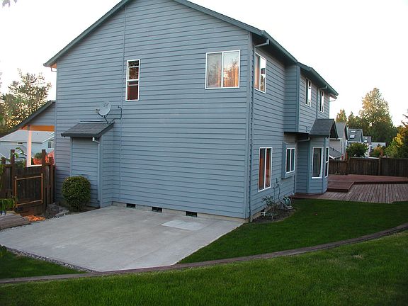 Cement pad for kids play