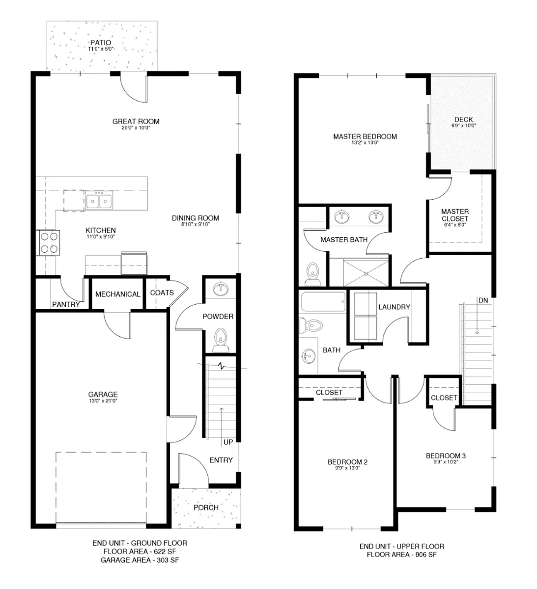 Floor plan 3br Exterior - Right