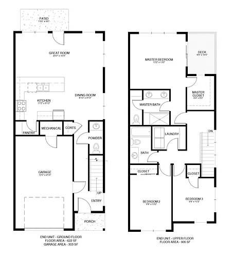 Floor plan 3br Exterior - Left