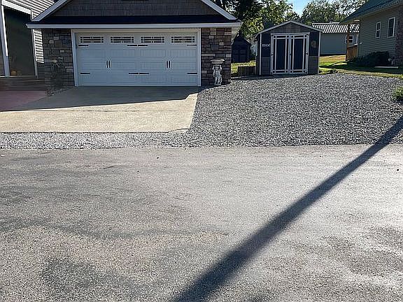 walk-up storage above garage