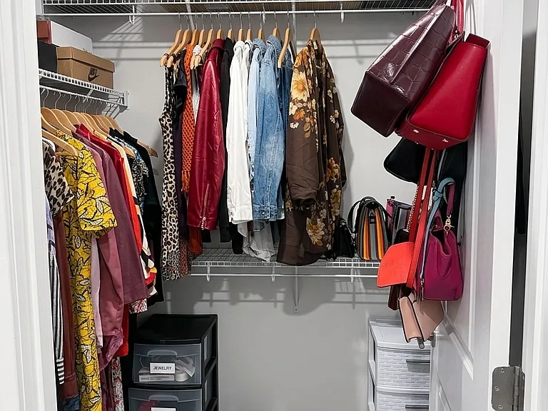 walking closet in master suite