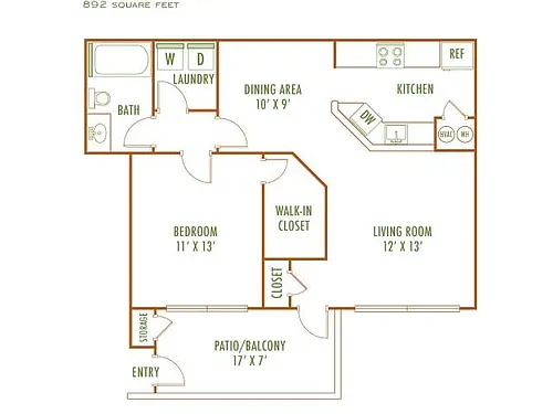 Floor plan 1b2 - Areca - 2nd floor