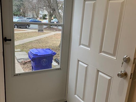 From inside, viewing out