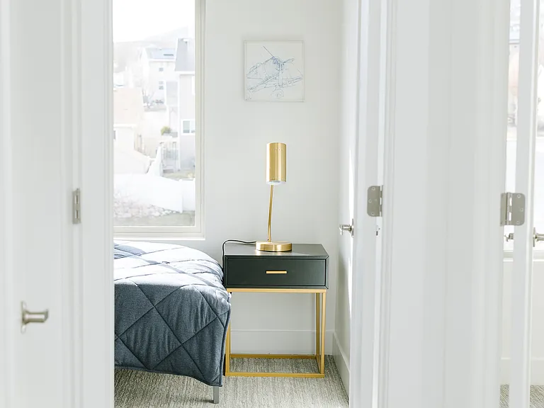 2 additional bedrooms are good size, as well as an entry space that could make a great office area
