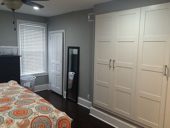 Master bedroom features spacious built in closets