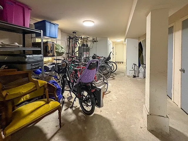 shared storage area in basement