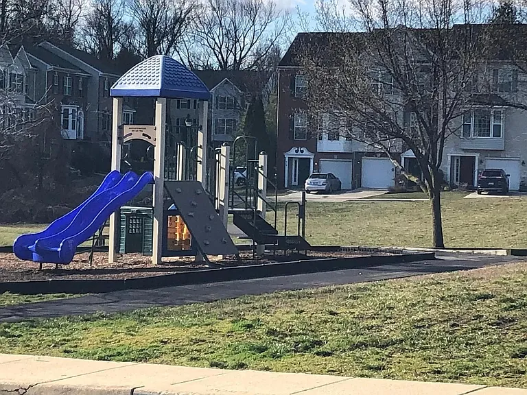 Playground and adjacent open area.