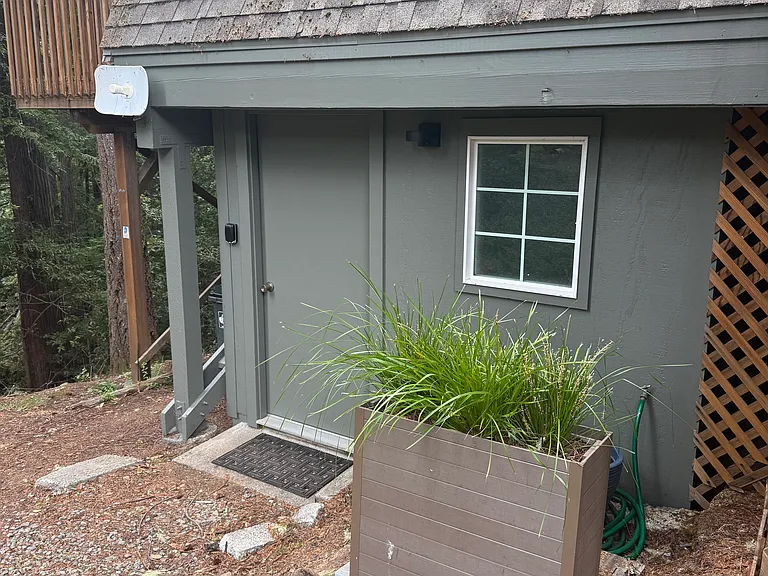laundry room below house