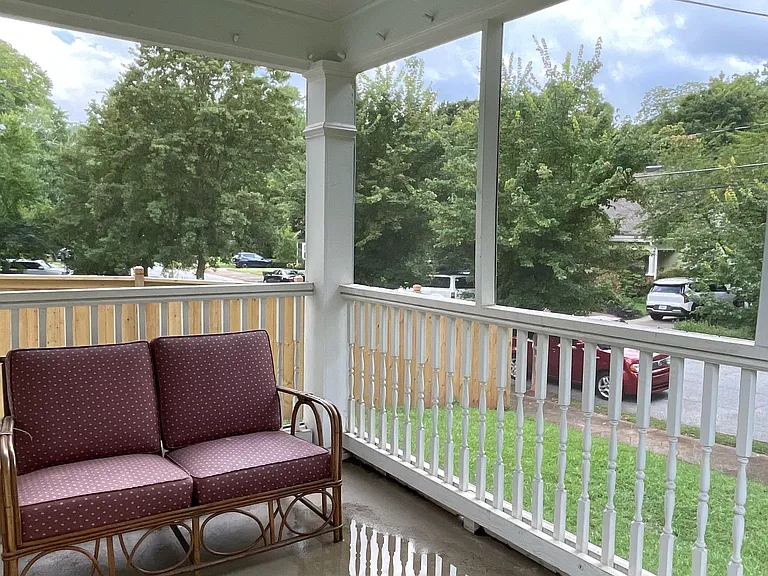 screened side porch