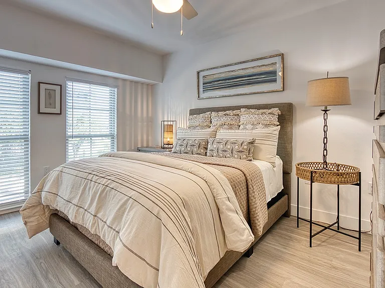 Model apartment bedroom
