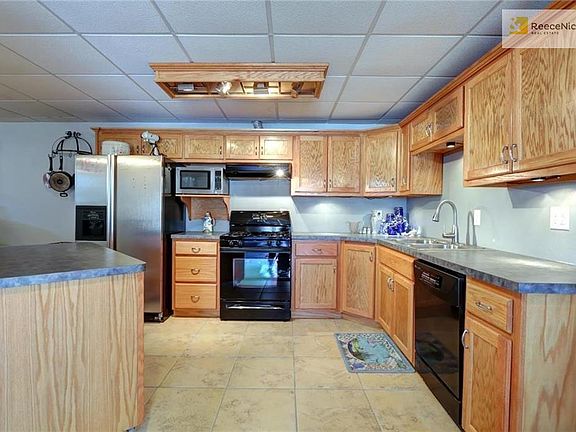 The lower level kitchen in the main house