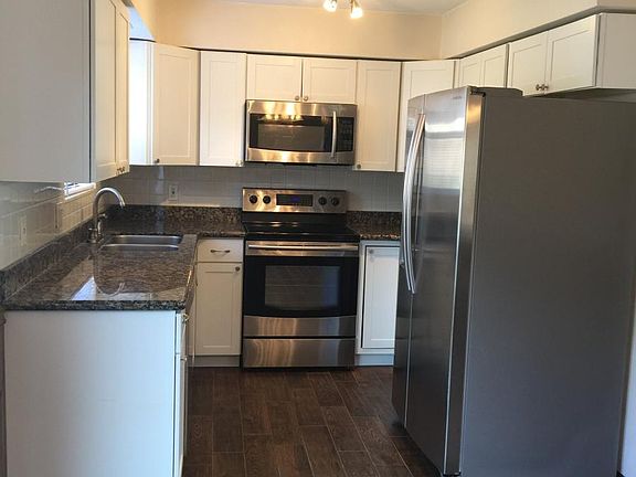 Kitchen with granite countertops