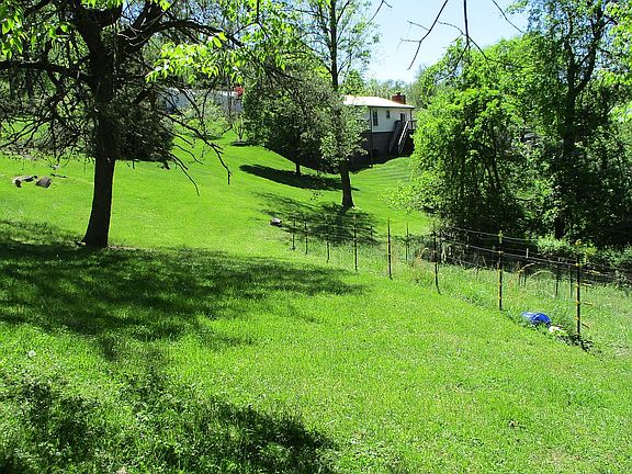 Side yard with garden
