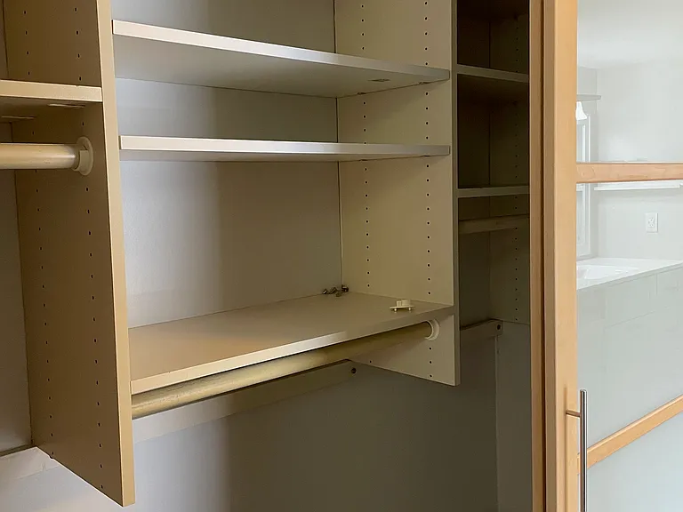 Custom built closets Bedroom and hallway