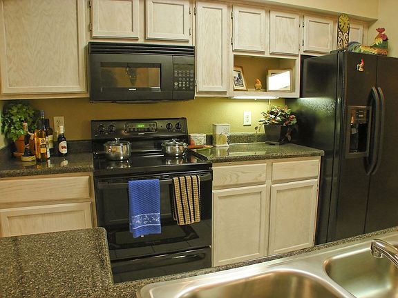 Our kitchens provide ample space as well as room for entertaining guests.