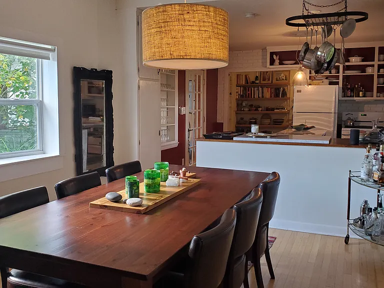 The dining room and kitchen are perfect for entertaining