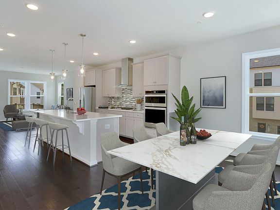 Cafe Space Open to the Kitchen and Gathering Room