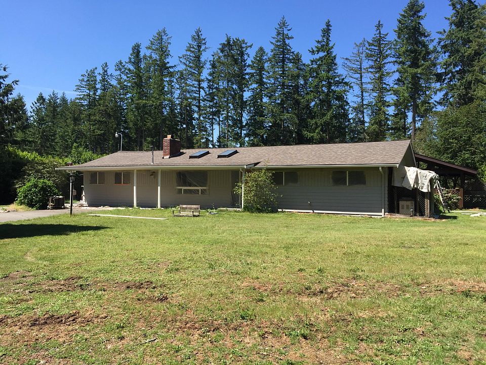 Front of house while being painted