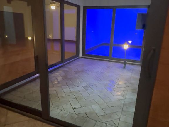 Interior atrium in the middle of the house