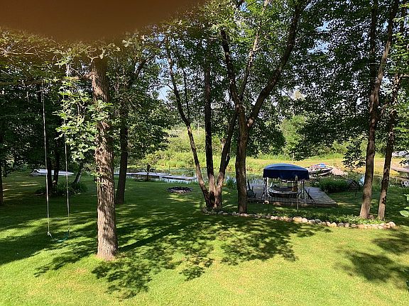 Lift and docks on channel.