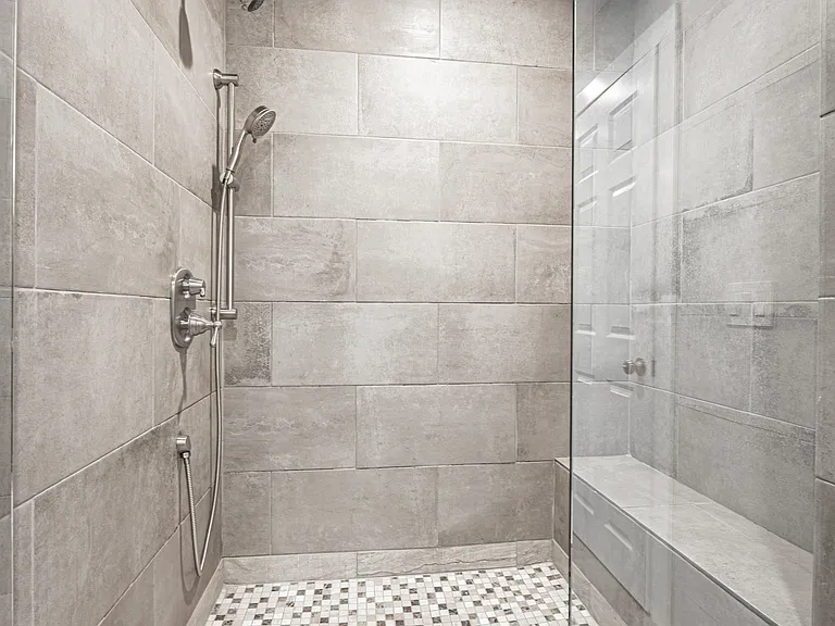 huge custom tile shower